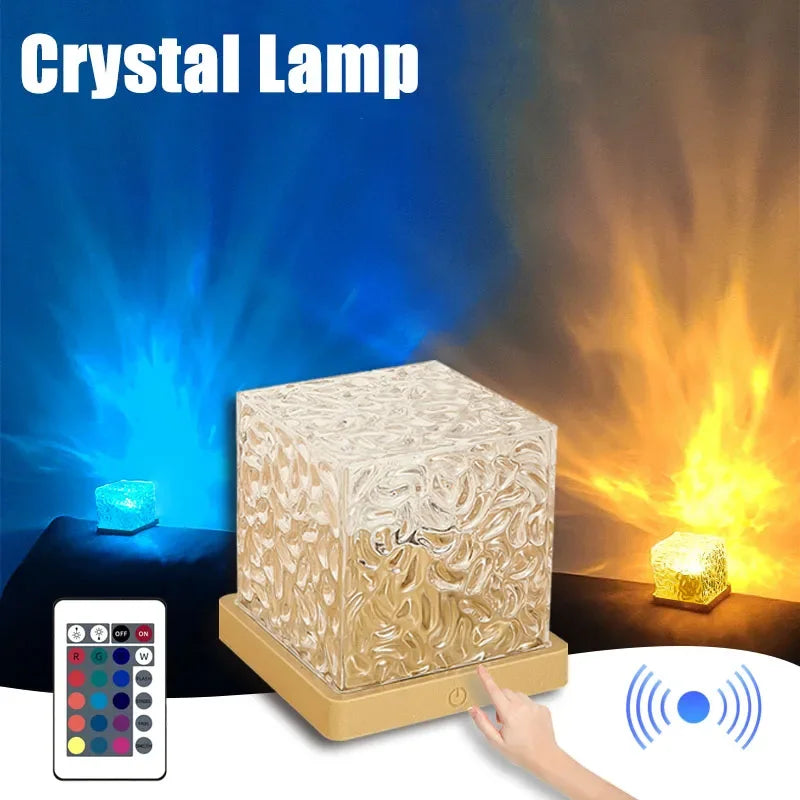 Crystal Ripple Water Projector Night Light