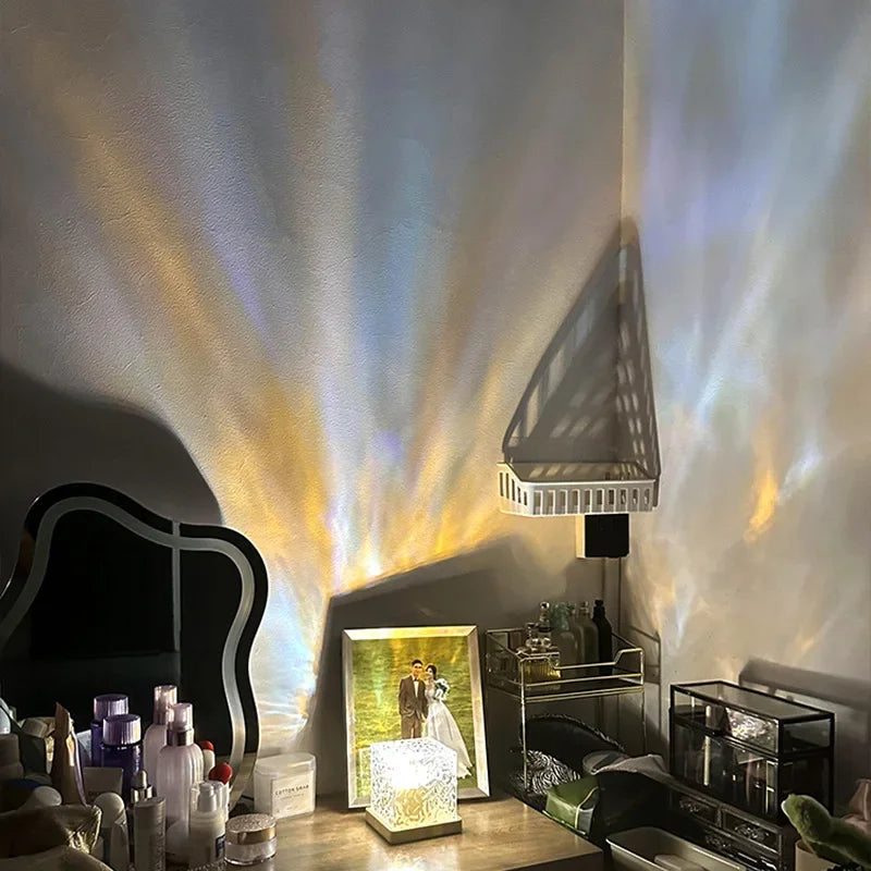 Crystal Ripple Water Projector Night Light