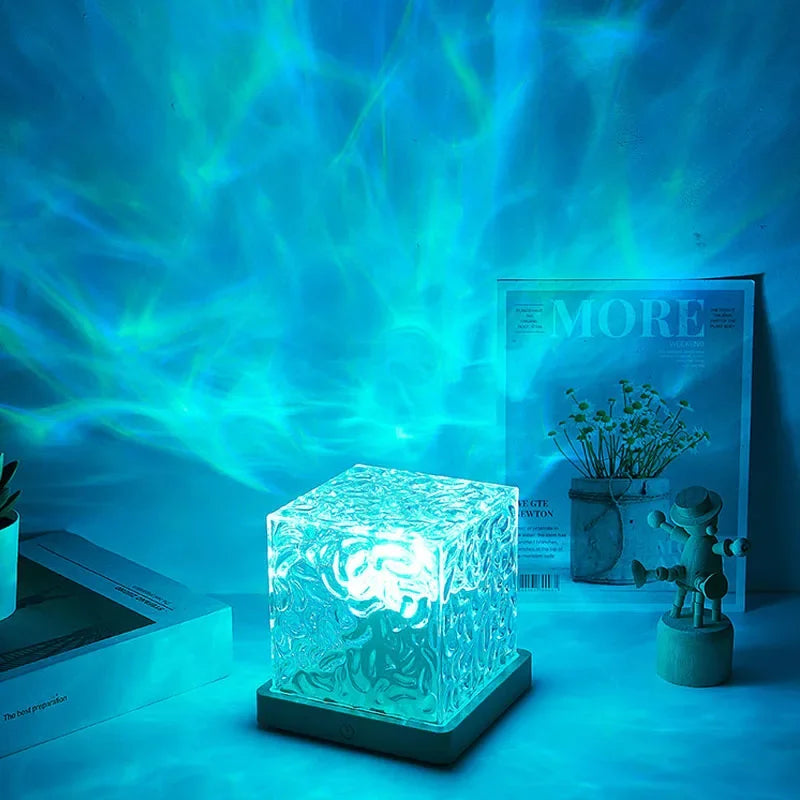 Crystal Ripple Water Projector Night Light