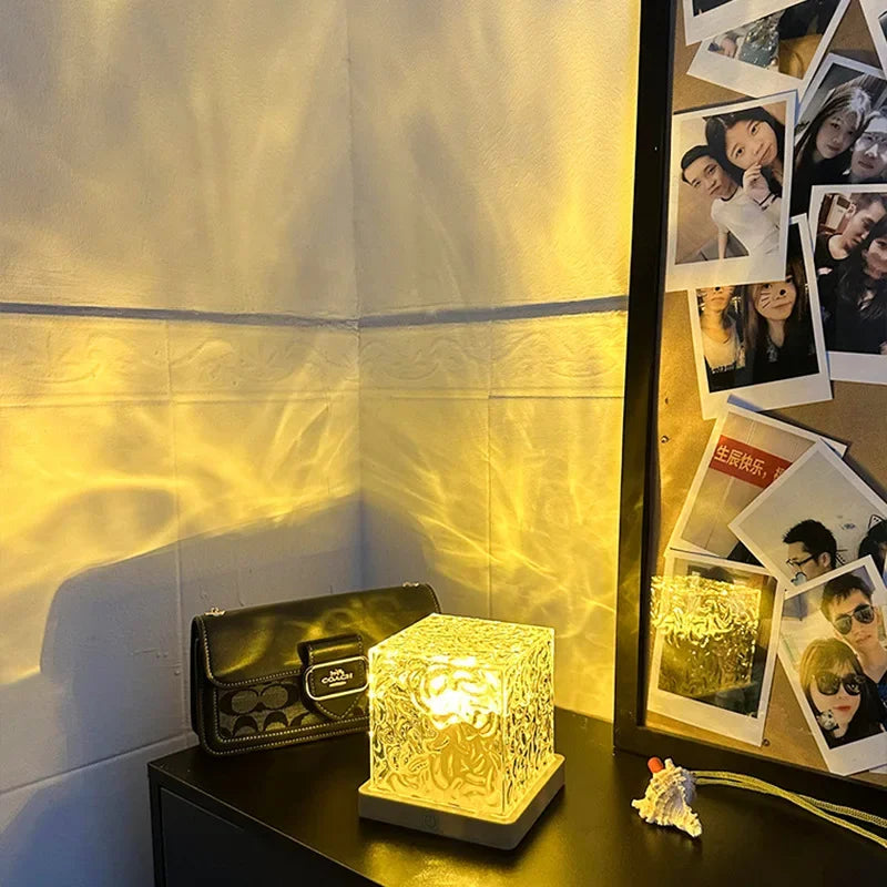 Crystal Ripple Water Projector Night Light