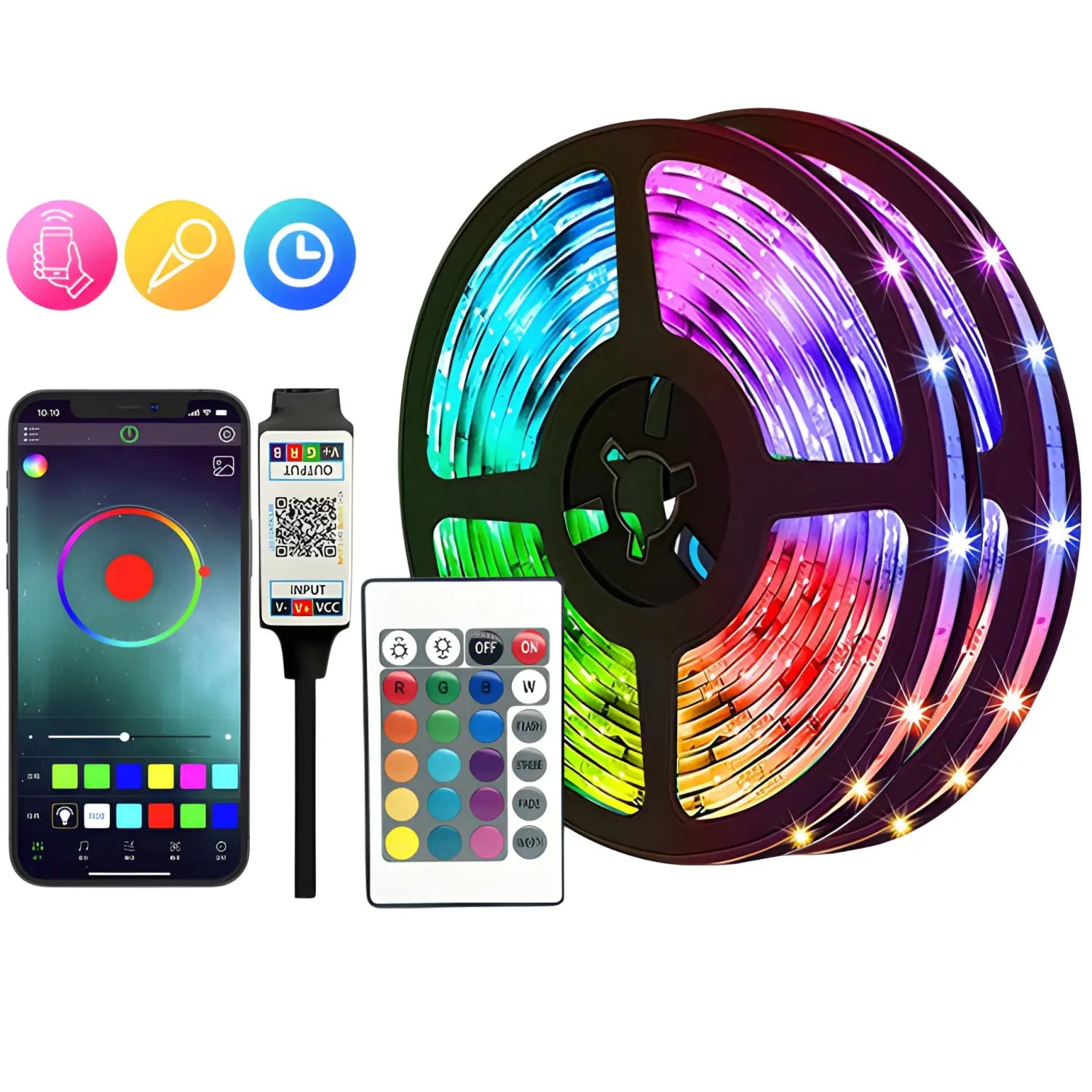 Bluetooth RGB Lights For Bedroom(Best Transformation😮‍💨)