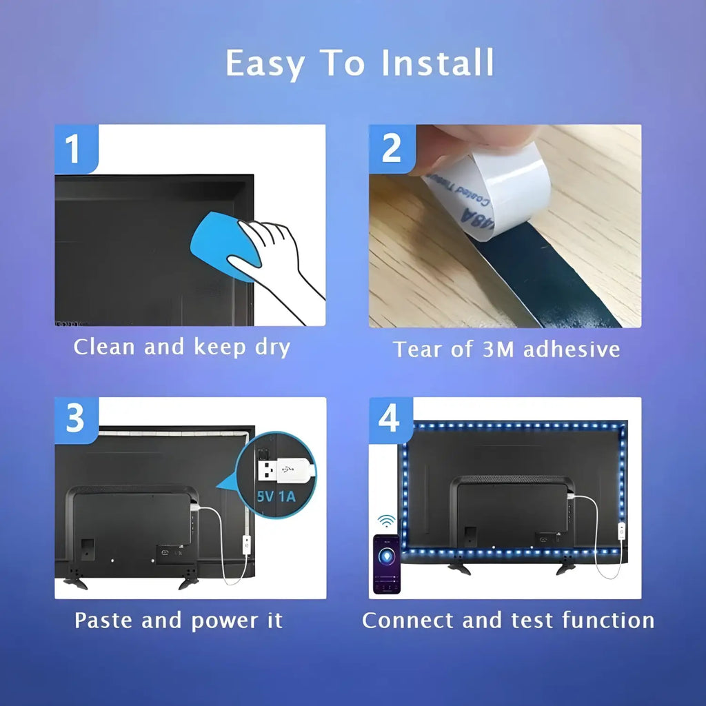 Bluetooth RGB Lights For Bedroom(Best Transformation😮‍💨)